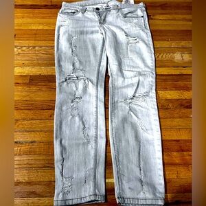 Current Elliot light shredded stilletto